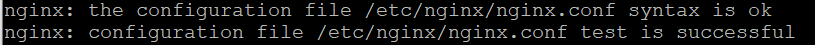 Проверка синтаксиса Nginx