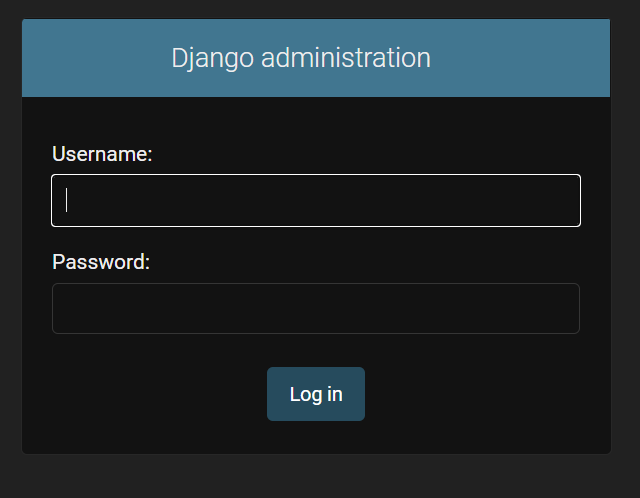 Вход в административный модуль веб-сайта Django на Ubuntu 20.04