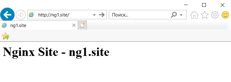 Первый сайт, работающий на Nginx