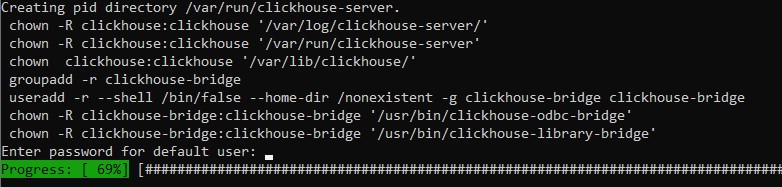 Установка пароля для подключения к ClickHouse - Как установить и использовать ClickHouse на Ubuntu 20.04