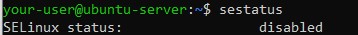 Просмотр состояния SELinux - Введение в SELinux под Ubuntu 20.04