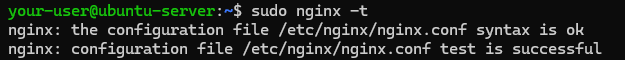 Проверка синтаксиса Nginx на корректность
