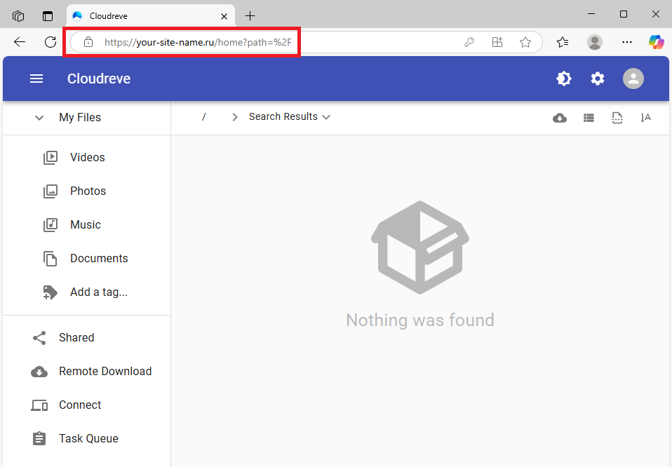 HTTPS-доступ к веб-интерфейсу Cloudreve через Nginx