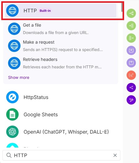 make com HTTP module