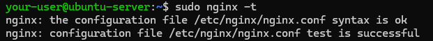 Проверка корректности синтаксиса Nginx