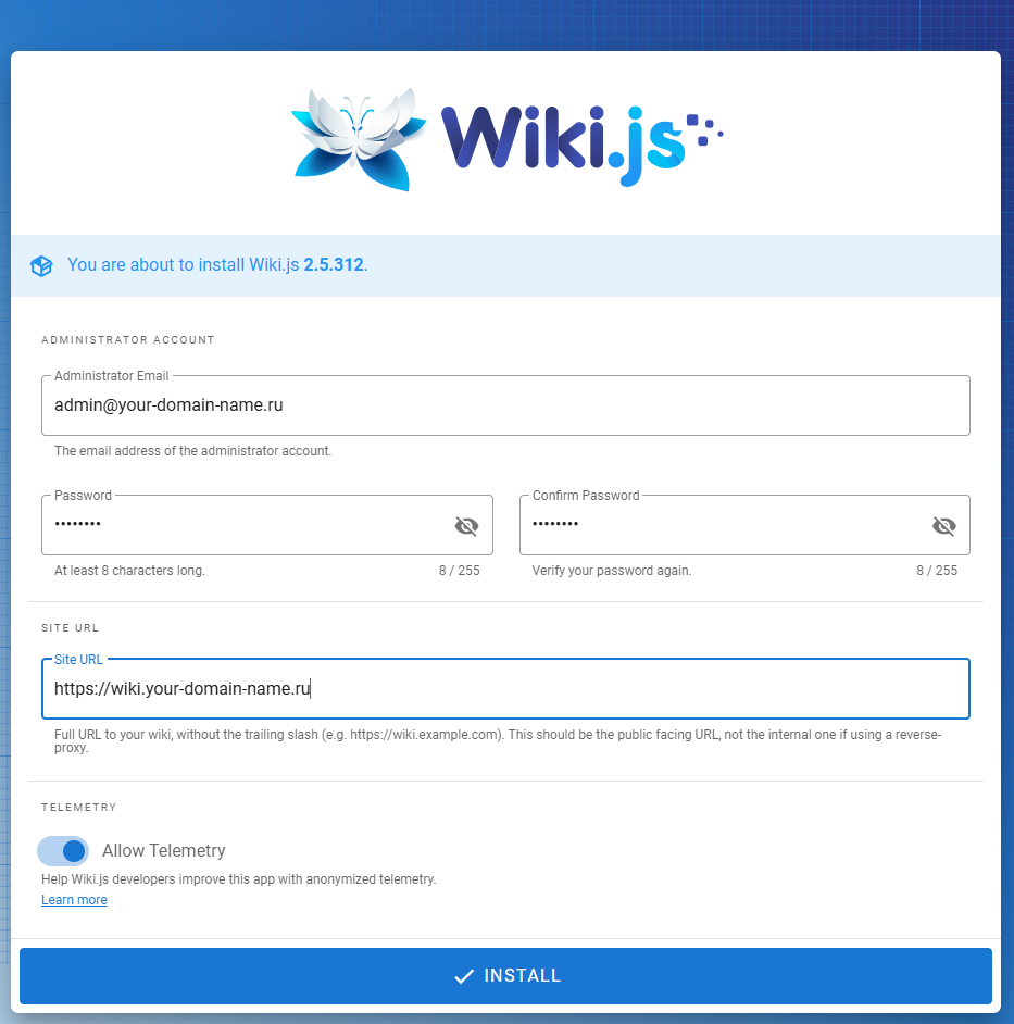 Инсталляция Wiki.js на Ubuntu и Debian