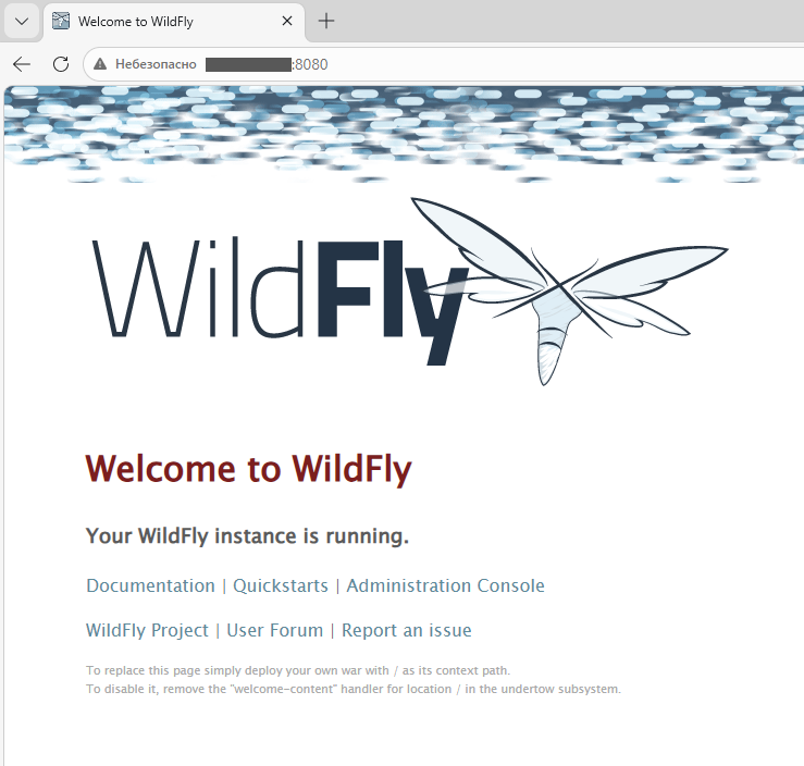 Веб-интерфейс  WildFly - Как установить WildFly на Ubuntu и Debian