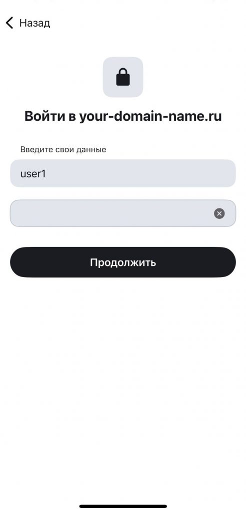 Аутентификация в приложении Element X